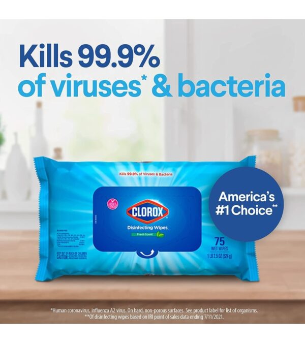 img-a9a582552d2ff1ecca28997d673eb10a Clorox Cleaning Bundle Disinfecting Mist Lemon & Orange Blossom Scent (1 Spray Bottle & 1 Refill, 16 Fl Oz Each) Disinfecting Wipes, Moisture Seal Lid Fresh Scent (3-Pack, 75ct Each)