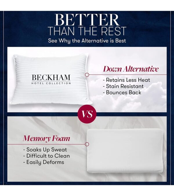 img-aa57cdaed38fd4b4ba7ab6610e2301db Beckham Hotel Collection Bed Pillows King Size Set of 2 – Down Alternative Bedding Gel Cooling Big Pillow for Back, Stomach or Side Sleepers