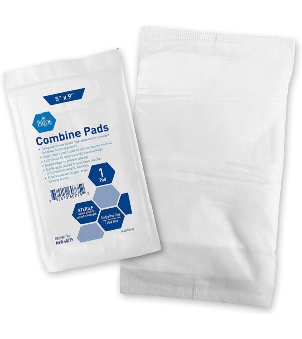 img-aaad7e51198b21290207dd1ac7adbffd Medpride Sterile Abdominal- ABD Combine Pads| 40-Pack, 5 x 9 Inches| Extra Absorbent & Thick, Individually Wrapped Wound Dressing, First Aid Pads| Surgical-Grade, Nonstick- for Heavy Leakage, Post Op