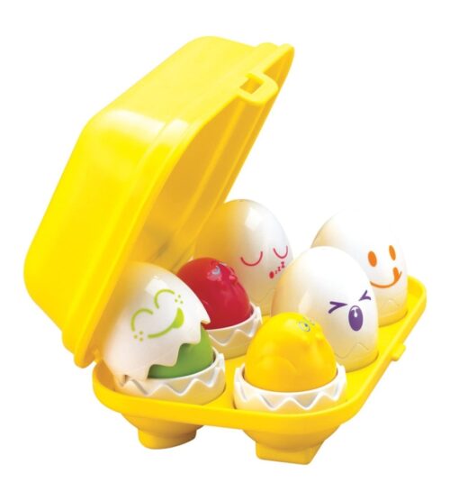 TOMY Toomies Hide & Squeak Easter Eggs Toddler Toys – Matching & Sorting Learning Toys – Sensory Toys for Easter Basket Stuffers