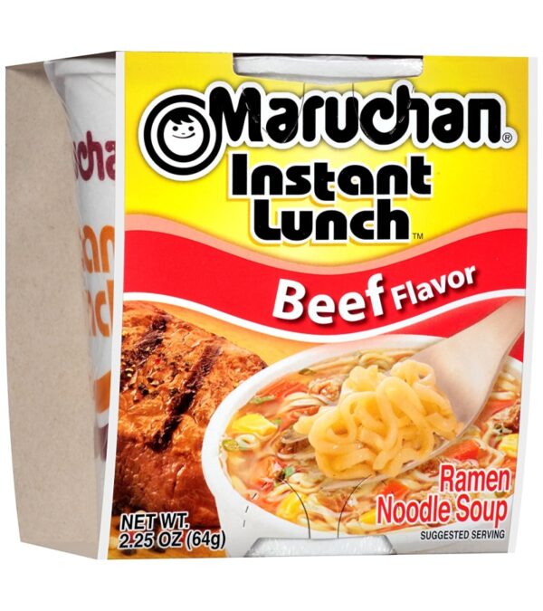 Maruchan Instant Lunch Beef, 2.25 Oz, Pack of 12