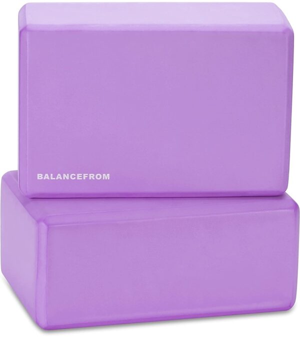 img-b2b9e9ac355be34804cdce7624570a91 BalanceFrom All Purpose 1/2-Inch Extra Thick High Density Anti-Tear Exercise Yoga Mat with Carrying Strap and Yoga Blocks