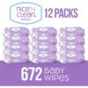 img-b553e849a405b11ef286f10c8a409f6e Nice 'n Clean Unscented Baby Wipes (672 Total Wipes) | Ideal for Sensitive Skin | Hypoallergenic, Plastic-Free, Plant-Based Wet Wipes | Made w/ 100% Purified Water