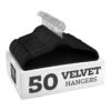 img-b8570de0aaf3d9e3034544610f3ad9c3 Zober Velvet Hangers 50 Pack – Black Hangers for Coats, Pants & Dress Clothes – Non Slip Clothes Hanger Set w/ 360 Degree Swivel, Holds up to 10 lbs – Strong Felt Hangers for Clothing