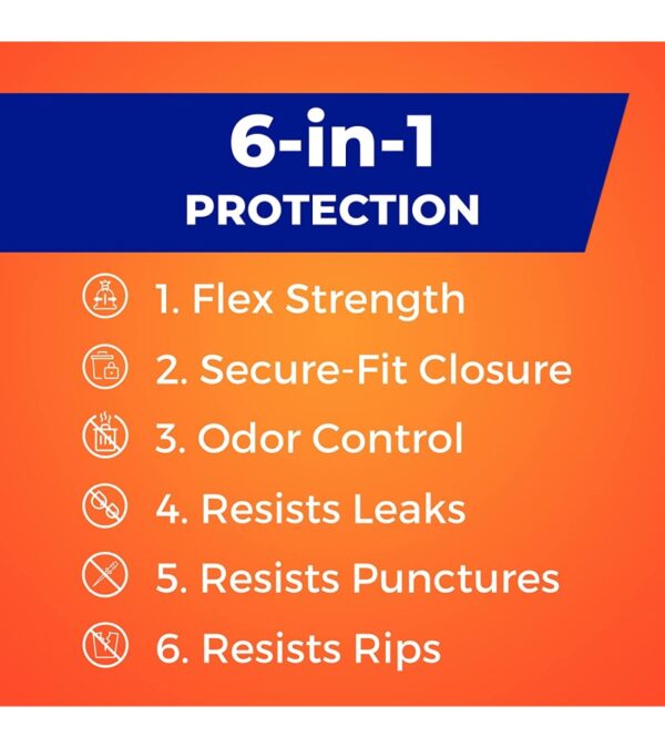 img-b8bbcffea19fd5037df1a9bd14f711cd-1 Hefty Ultra Strong Tall Kitchen Trash Bags, Lavender & Sweet Vanilla Scent, 13 Gallon, 110 Count