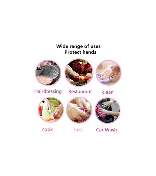 img-bbefbb689bc155d8d475596797c295a4 Disposable Food Prep Gloves – 500 Piece Plastic Food Safe Disposable Gloves, Food Handling, One Size Fits Most (500 PCS)