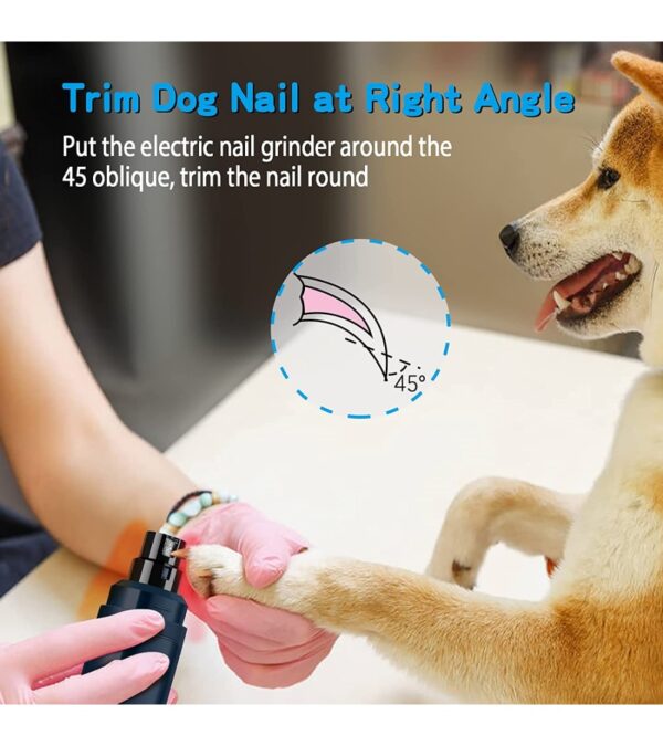 img-bc6ff035cde3a519f634fe1c2b4ab510 Casfuy Dog Nail Grinder Upgraded – Professional 2-Speed Electric Rechargeable Pet Nail Trimmer Painless Paws Grooming & Smoothing for Small Medium Large Dogs & Cats (Dark Blue)