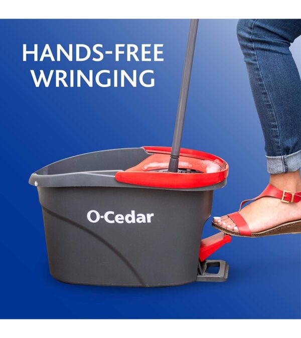 img-bcef22cff5a91e79b94c89adabadcdb3 O-Cedar Easywring Microfiber Spin Mop & Bucket Floor Cleaning System with 4 Extra Refills