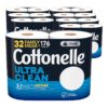 img-bcfaabe1a295431c004c09750edb680d Cottonelle Ultra Clean Toilet Paper with Active CleaningRipples Texture, Strong Bath Tissue, 32 Family Mega Rolls (32 Family Mega Rolls = 176 Regular Rolls) (8 Packs of 4), 388 Sheets per Roll
