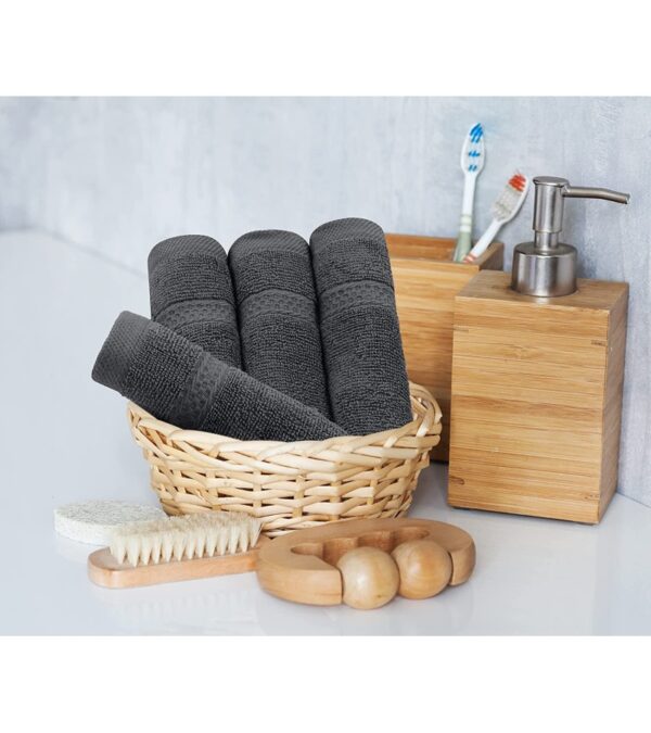 img-c003b1648e23eacba473127c846581be Utopia Towels 8-Piece Premium Towel Set, 2 Bath Towels, 2 Hand Towels, and 4 Wash Cloths, 600 GSM 100% Ring Spun Cotton Highly Absorbent Towels for Bathroom, Gym, Hotel, and Spa (Grey)