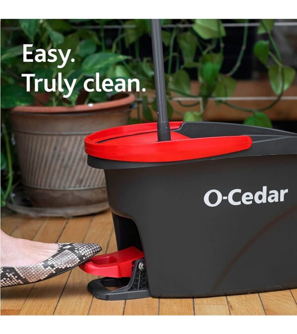 img-c18ca29e797c57d849d029cba9c9abfb O-Cedar Easywring Microfiber Spin Mop & Bucket Floor Cleaning System with 4 Extra Refills