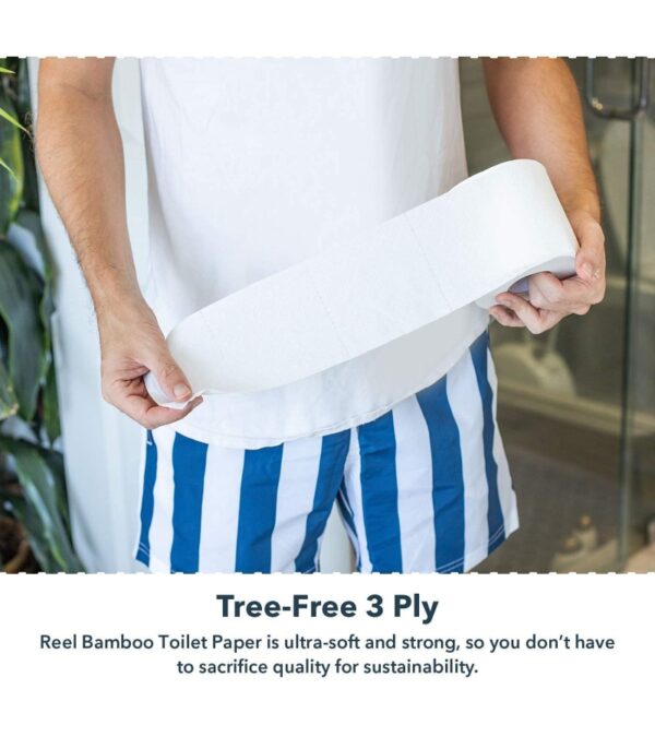 img-c23584ca6a931c664bba66d2fbbff4c8 Bulk Reel Premium Bamboo Toilet Paper – 2 Pack – 48 Rolls of Toilet Paper – 3-Ply Made From Tree-Free, 100% Bamboo Fibers – Eco-Friendly Zero Plastic Packaging