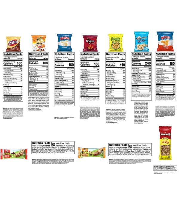 img-c3eee9c2c2f8c3bd500c095a2f292d4f Tasty Snacks Variety Pack, Frito-Lay Chips, Nuts, Cookies and Quaker Chewy Bars, 40 Count