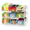 img-c66683dff01a9154aff190100c365591 SimpleHouseware Stackable Can Rack Organizer, White