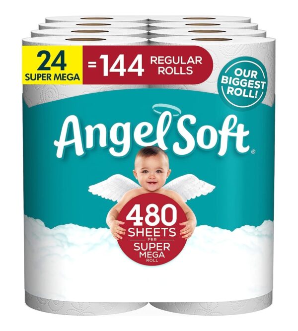 img-c707eaa1603c5e32a0076d5de8d04184 Angel Soft Toilet Paper, 24 Super Mega Rolls