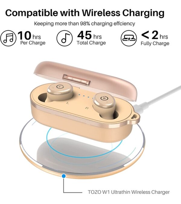 img-c906b22bcd868d2f229d37c7935241c5 TOZO T10 Bluetooth 5.3 Wireless Earbuds with Wireless Charging Case IPX8 Waterproof Stereo Headphones in Ear Built in Mic Headset Premium Sound with Deep Bass for Sport Khaki (2022 Upgraded)