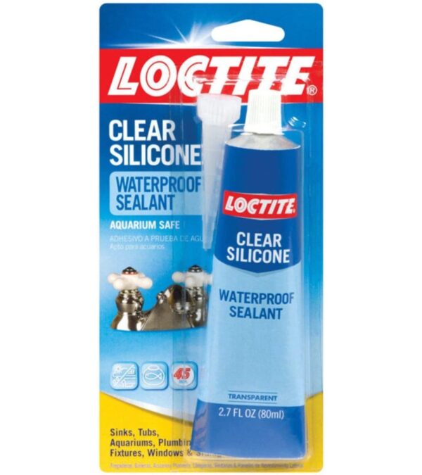 img-ce4882c6981dc76cb8c66b9f269889c1 Henkel 908570 2.7 oz Tub Clear Silicone Waterproof Sealant, Single Tube
