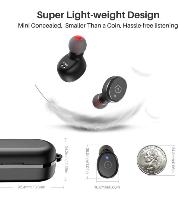 img-cf23a4ab5a86068e3c453f8deaf32ebb TOZO T10 Bluetooth 5.3 Wireless Earbuds with Wireless Charging Case IPX8 Waterproof Stereo Headphones in Ear Built in Mic Headset Premium Sound with Deep Bass for Sport Black (2022 Upgraded)
