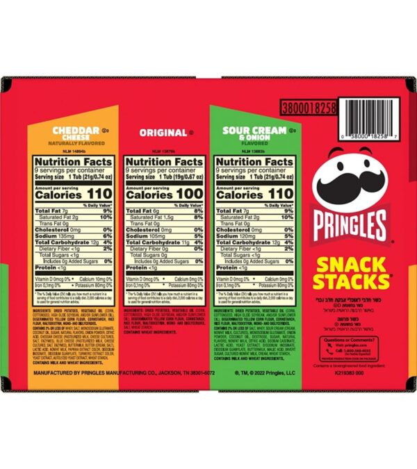 img-d08c3af278adc1b408a27c4770cc5eea Pringles Potato Crisps Chips, Lunch Snacks, Office and Kids Snacks, Snack Stacks, Variety Pack, 19.3oz Box (27 Cups)