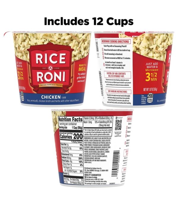 img-d103d156b81febcbb33664e29f3d22b9 Rice a Roni Cups, Chicken Flavor, 1.97 Ounce (Pack of 12)
