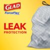 Glad ForceFlex Tall Kitchen Drawstring Trash Bags, 13 Gal, OdorShield, 80 Ct