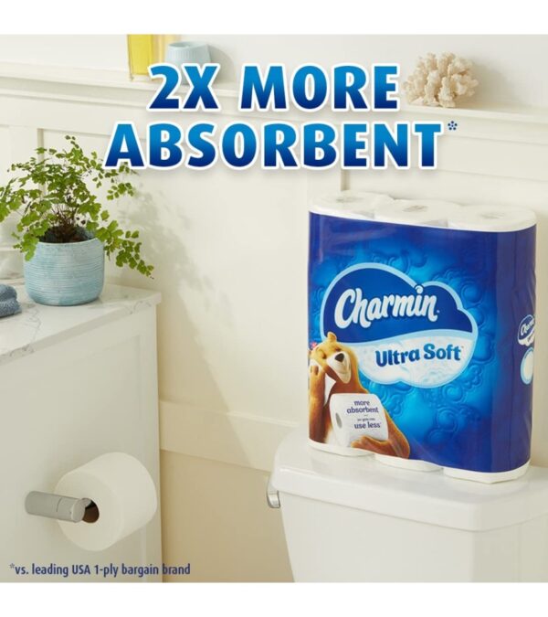 img-d4406a4021391d0680381d5e77c1d1ad Charmin Ultra Soft Cushiony Touch Toilet Paper, 18 Family Mega Rolls = 90 Regular Rolls