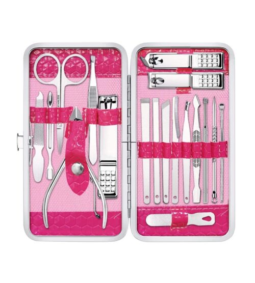 img-d5883f6a3392c014d50ea7877a6ccb87 Nail Clippers Set 18 Pieces Stainless Steel Manicure Kit, Professional Grooming Kits, Nail Care Tools with Luxurious Travel Case