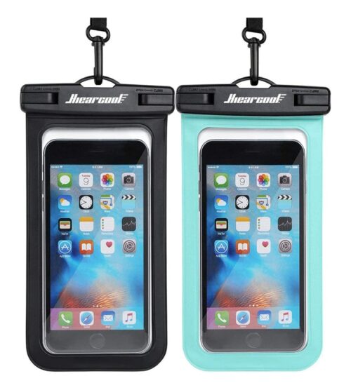img-d5a3cb6aaa3e74eb518b60c53cbab2ae Hiearcool Universal Waterproof Phone Pouch, Waterproof Phone Case Compatible for iPhone 14 13 12 11 Pro Max XS Plus Samsung Galaxy S22 Cellphone Up to 7.2″, IPX8 Cellphone Dry Bag for Vacation-2 Pack