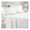 img-d5bca75465c18ed05884b41fe5dc478d Queen Size Sheet Set – Breathable & Cooling – Hotel Luxury Bed Sheets – Extra Soft – Deep Pockets – Easy Fit – 4 Piece Set – Wrinkle Free – Comfy – White – 4 PC