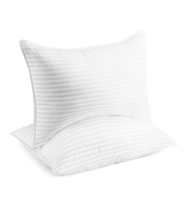 img-d69a5638a1a353cfac7953f1f6cf508c Beckham Hotel Collection Bed Pillows King Size Set of 2 – Down Alternative Bedding Gel Cooling Big Pillow for Back, Stomach or Side Sleepers
