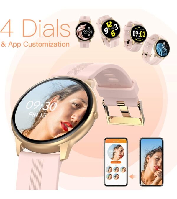 img-d6f54ef410627a813f2f23ce76e9f3ac AGPTEK Smart Watch, IP68 Waterproof Smartwatch for Men Women Activity Tracker with Full Touch Color Screen Heart Rate Monitor Pedometer Sleep Monitor for Android and iOS Phones (Blue)