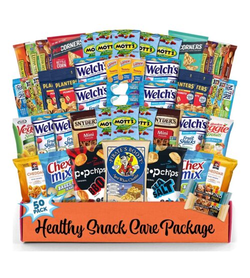 img-d83d39a9676c20609fd32e13370ce764 Healthy Snack Box Variety Pack Care Package (50 Count) Gift Basket,valentins day, College Student Crave Food Box, Nutritious Bars Chips, Birthday Sweet Treats for Adults Kids Teens Boys Girls