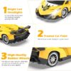 img-d85d4602a190aff121c2d72245103c25 Growsland Remote Control Car, RC Cars Xmas Gifts for Kids 1/18 Electric Sport Racing Hobby Toy Car Yellow Model Vehicle with Lights and Controller Kids Toys Gifts for 4 5 6 7 8-12 Year Old Boys Girls