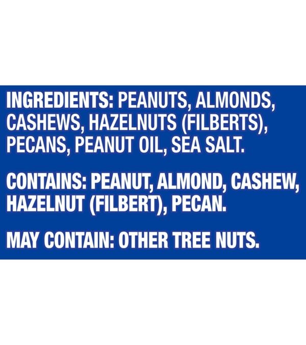 img-d93f20a6f3260b5174de7a19786b4277 Planters Mixed Nuts Less Than 50% Peanuts with Peanuts (Almonds, Cashews, Brazil Nuts, Pecans & Sea Salt, 3.0 lb Canister)