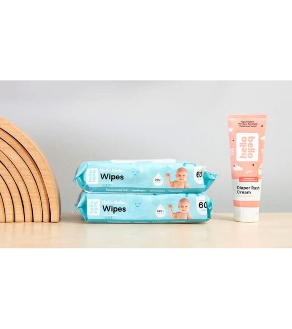 Hello Bello Unscented Baby Wipes I Plant Based Wipes for Sensitive Skin Made with 99% Water and Aloe for Babies and Kids I 1080 Count