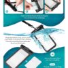 Hiearcool Universal Waterproof Phone Pouch, Waterproof Phone Case Compatible for iPhone 14 13 12 11 Pro Max XS Plus Samsung Galaxy S22 Cellphone Up to 7.2″, IPX8 Cellphone Dry Bag for Vacation-2 Pack