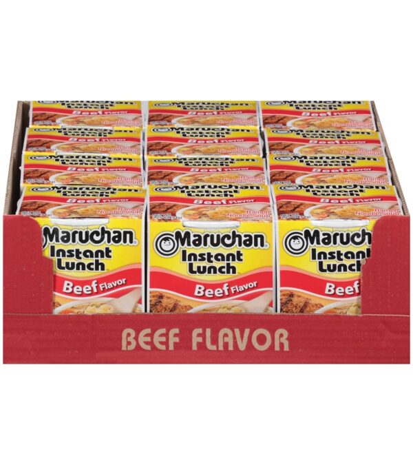 Maruchan Instant Lunch Beef, 2.25 Oz, Pack of 12