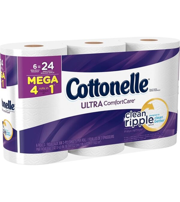 img-dfc8b11276b78e6826dac83d3290ea38 Cottonelle Ultra Comfort Care Toilet Paper, Bath Tissue, 6 Mega Toilet Paper Rolls