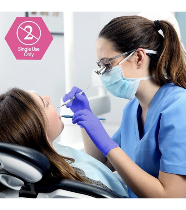 MedPride Powder-Free Nitrile Exam Gloves, Medium, Box/100