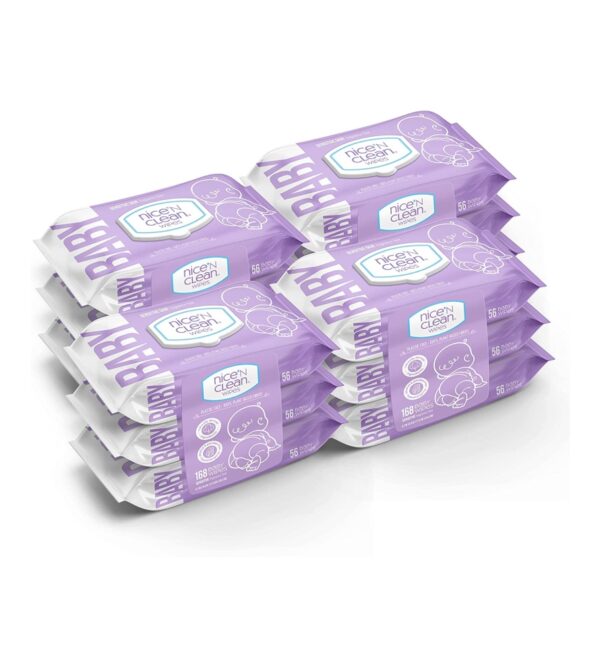img-e36ef0383a3db63bb8552ae68f08abd7 Nice 'n Clean Unscented Baby Wipes (672 Total Wipes) | Ideal for Sensitive Skin | Hypoallergenic, Plastic-Free, Plant-Based Wet Wipes | Made w/ 100% Purified Water
