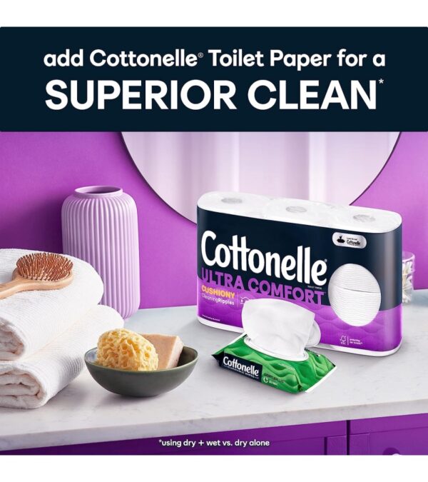 img-e5c1f21d6f9c7359ffc240d777ffe1aa Cottonelle Ultra Comfort Toilet Paper with Cushiony CleaningRipples Texture, Strong Bath Tissue, 32 Family Mega Rolls (32 Family Mega Rolls = 144 Regular Rolls) (8 Packs of 4), 325 Sheets per Roll