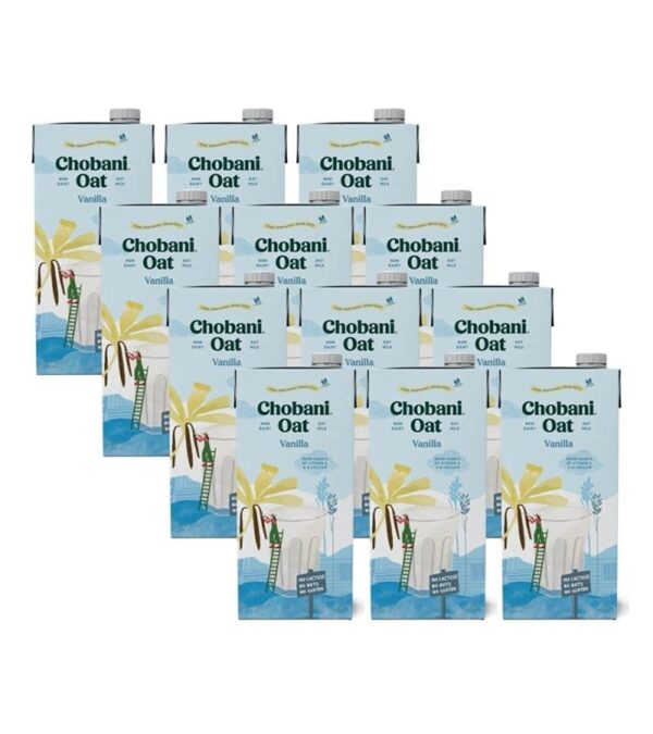 img-e8a0ab2af8399fedcf81bcd4e159750d Chobani Oat Drink, Vanilla Barista Edition, No Lactose, No Nuts, Gluten Free, 32 Ounce (Pack of 12)