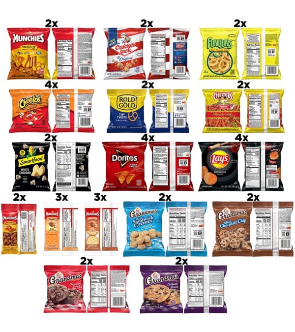 img-e8f3f8abf05ba9028f5c6f344d1f3ff9 Frito-Lay Ultimate Snack Care Package, Variety Assortment of Chips, Cookies, Crackers & More, 40 Count