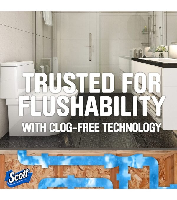 img-eb4ceae765fc53fbdc17e220b35fc63a Scott 1000 Toilet Paper, 32 Regular Rolls, Septic-Safe, 1-Ply Toilet Tissue