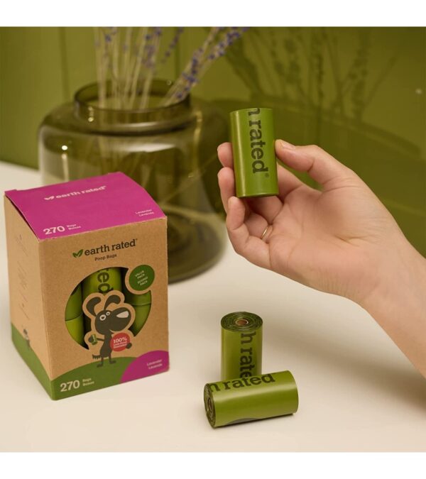 img-ed5f7ab2a3b0adf9e386ed5013a92b23 Earth Rated Dog Poop Bags, Guaranteed Leak Proof and Extra Thick Waste Bag Refill Rolls For Dogs, Lavender Scented, 270 Count