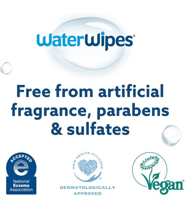 img-ef2aaf9d643c3483343c61041b5d82ca WaterWipes Plastic-Free Original Baby Wipes, 99.9% Water Based Wipes, Unscented & Hypoallergenic for Sensitive Skin, 540 Count (9 packs), Packaging May Vary