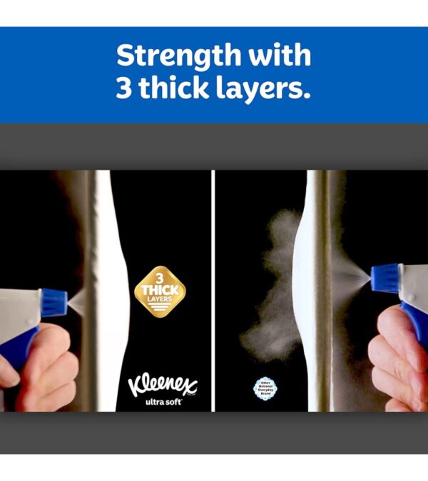 Kleenex Expressions Ultra Soft Facial Tissues, Soft Facial Tissue, 8 Flat Boxes, 120 Tissues per Box, 3-Ply (960 Total Tissues)