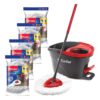 img-f58cc6ef562702aa36a3923d84a260f3 O-Cedar Easywring Microfiber Spin Mop & Bucket Floor Cleaning System with 4 Extra Refills