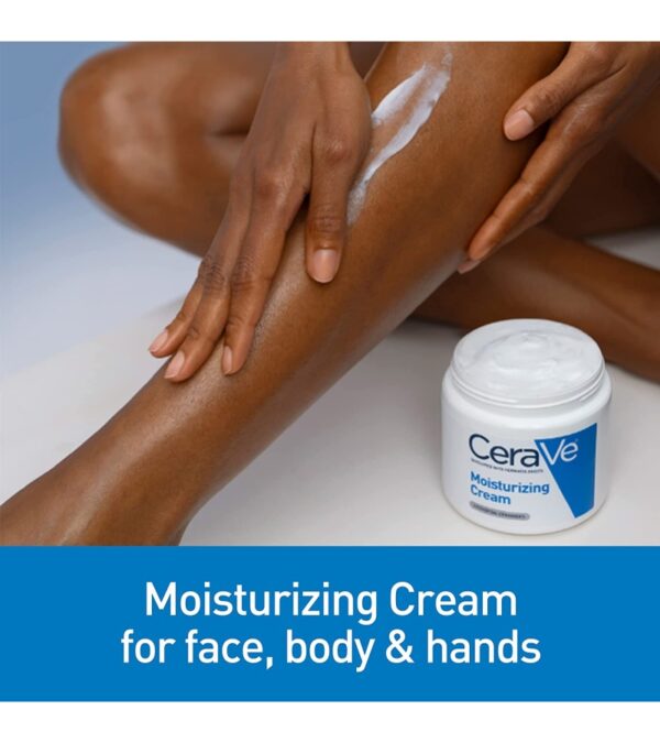 img-f5c0c9879507f2cf0ee30097be7eac9e CeraVe Moisturizing Cream | Body and Face Moisturizer for Dry Skin | Body Cream with Hyaluronic Acid and Ceramides | Normal | Fragrance Free | 19 Oz | Packages May Vary