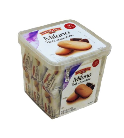 img-f60a77eb449b10e743f088d7abd5ef96 Pepperidge Farm, Milano, Cookies, Dark Chocolate, 22.5 oz, Multi-pack, Tub, 2-packs, Total 30-count